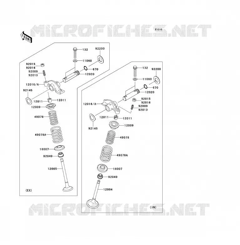 SOUPAPE Kawasaki QUAD 360 2007 KVF360 4X4  KVF360A7F
