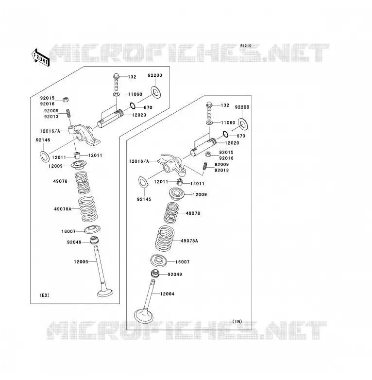 SOUPAPE Kawasaki QUAD 360 2007 KVF360 4X4  KVF360A7F