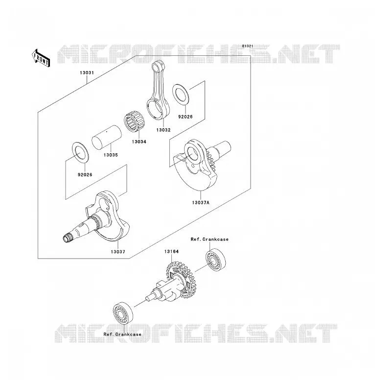 VILEBREQUIN Kawasaki QUAD 360 2007 KVF360 4X4  KVF360A7F