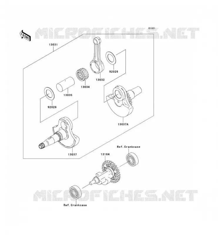 VILEBREQUIN Kawasaki QUAD 360 2009 KVF360 4X4  KVF360A9F