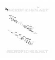 ARBRE DE TRANSMISSION(H&Eacute;LICE) pour Kawasaki KVF360 4X4