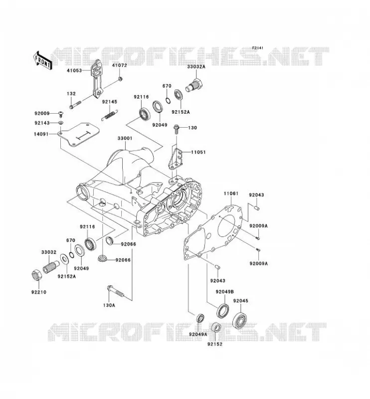 BRAS OSCILLANT Kawasaki QUAD 360 2010 KVF360 4X4  KVF360AAF