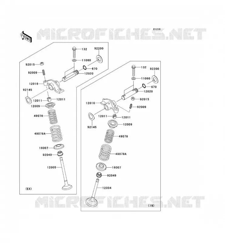 SOUPAPE Kawasaki QUAD 360 2011 KVF360 4X4  KVF360ABF