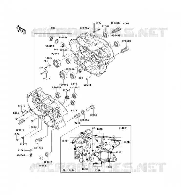CARTER MOTEUR(S) Kawasaki QUAD 360 2012 KVF360 4X4  KVF360ACF