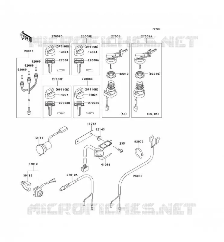 CONTACTEUR Kawasaki QUAD 360 2012 KVF360 4X4  KVF360ACF