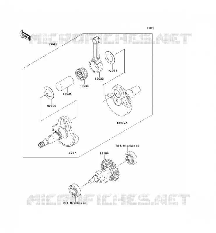 VILEBREQUIN Kawasaki QUAD 360 2012 KVF360 4X4  KVF360ACF