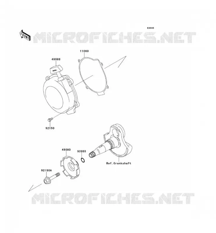 LANCEUR Kawasaki QUAD 360 2012 KVF360 4X4  KVF360ACF