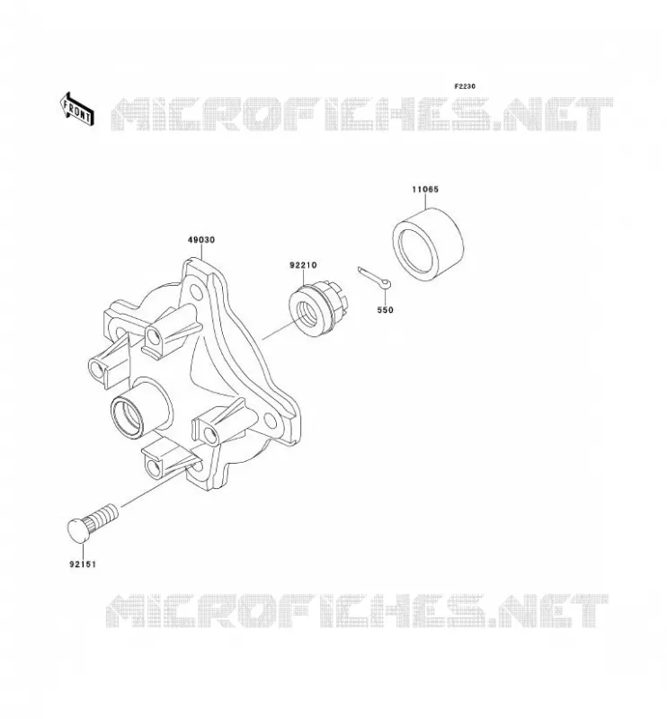 MOYEU AVANT Kawasaki QUAD 360 2013 KVF360 4X4  KVF360ADF