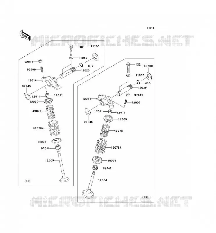 SOUPAPE Kawasaki QUAD 360 2013 KVF360 4X4  KVF360ADF