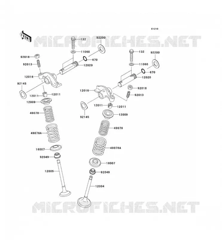 SOUPAPE Kawasaki QUAD 360 2003 KVF360  KVF360-B1