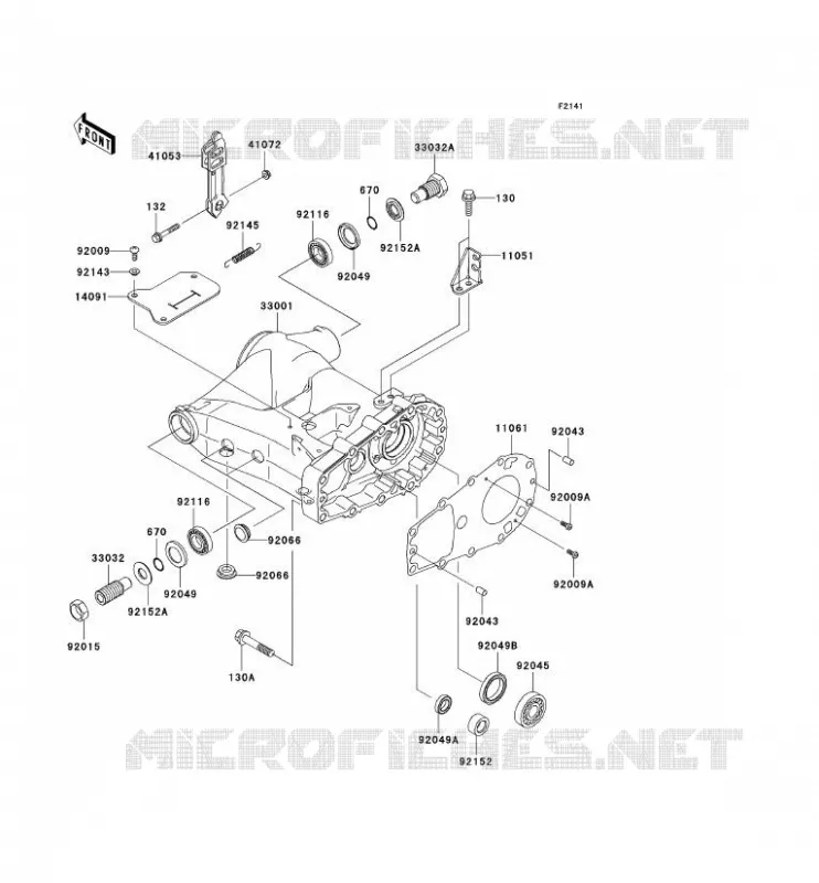 BRAS OSCILLANT Kawasaki QUAD 360 2004 KVF360  KVF360-B2