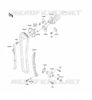 ARBRE A CAME/TENDEUR pour Kawasaki KVF360