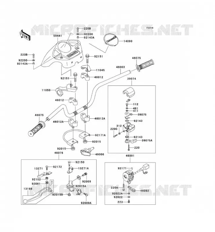 GUIDON Kawasaki QUAD 360 2005 KVF360  KVF360-B3