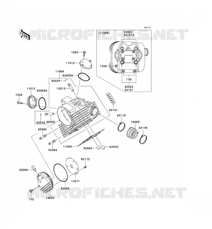 CULASSE Kawasaki QUAD 360 2005 KVF360  KVF360-B3