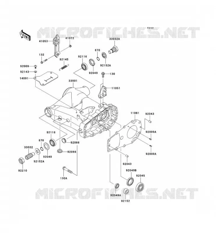 BRAS OSCILLANT Kawasaki QUAD 360 2008 KVF360  KVF360B8F