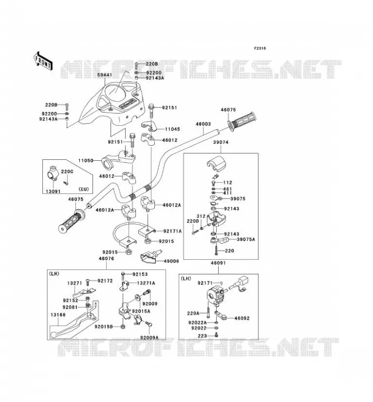 GUIDON Kawasaki QUAD 360 2008 KVF360  KVF360B8F