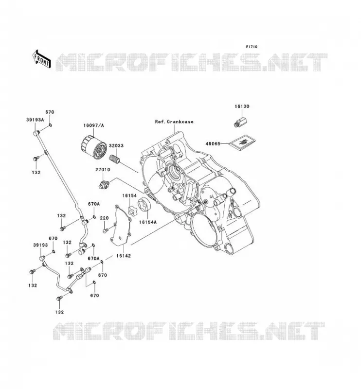 POMPE A HUILE Kawasaki QUAD 360 2008 KVF360  KVF360B8F