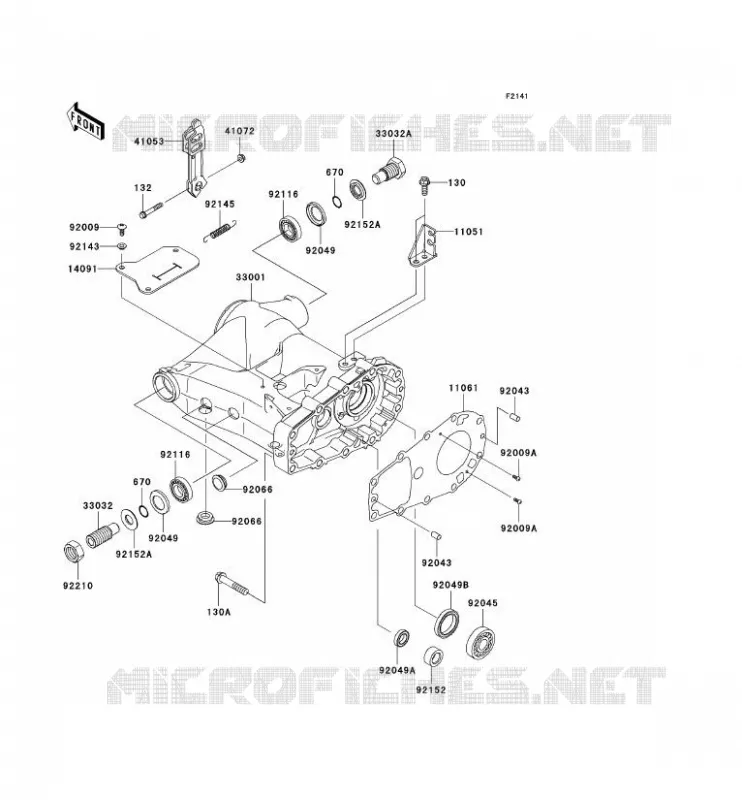 BRAS OSCILLANT Kawasaki QUAD 360 2008 KVF360  KVF360B8F