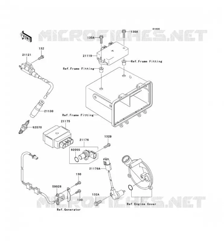 SYSTEME D&acute;ALLUMAGE Kawasaki QUAD 360 2003 KVF360 4X4  KVF360-C1