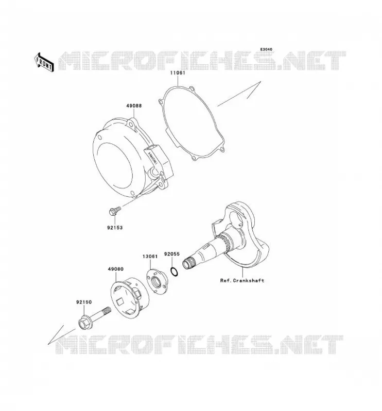 LANCEUR(-VF360AE607660) Kawasaki QUAD 360 2007 KVF360 4X4  KVF360C7F