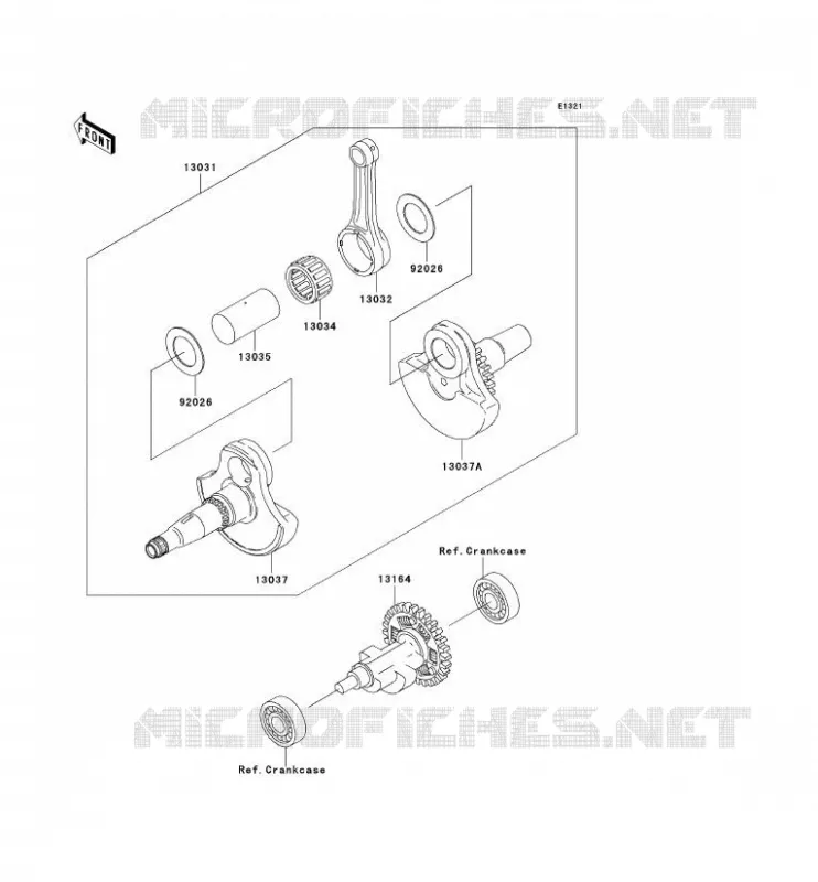 VILEBREQUIN Kawasaki QUAD 360 2007 KVF360 4X4  KVF360C7F