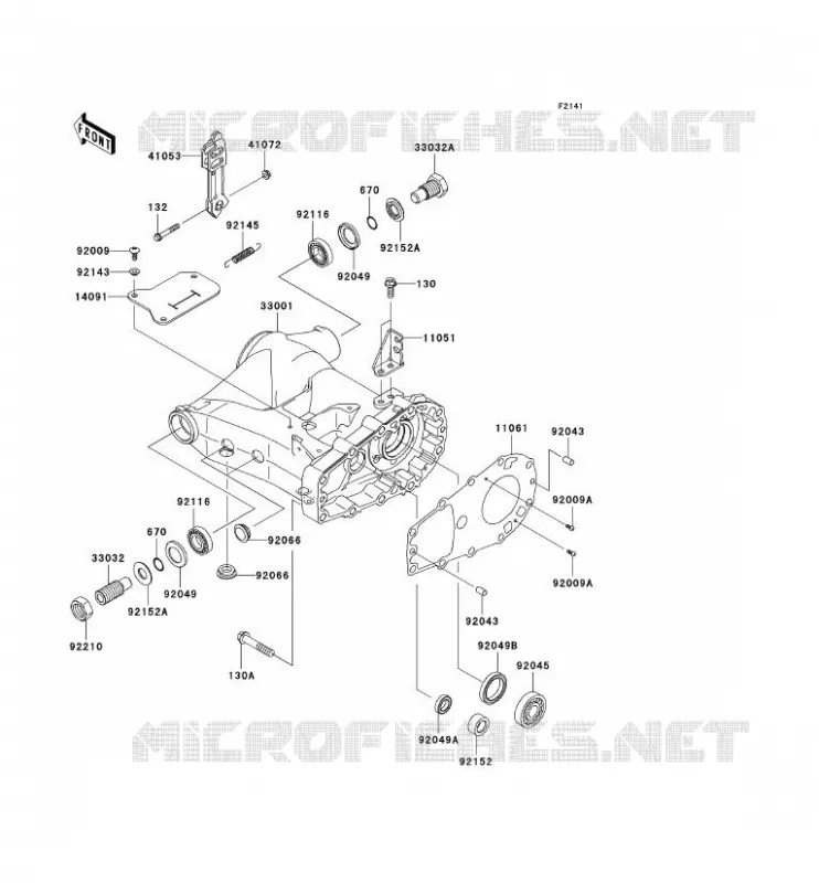 BRAS OSCILLANT Kawasaki QUAD 360 2010 KVF360 4X4  KVF360CAF