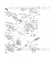 ARBRE DE TRANSMISSION(ARRI&Egrave;RE) pour Kawasaki KVF400 4X4