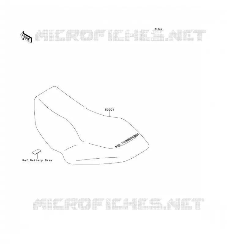 SELLE Kawasaki QUAD 400 1998 KVF400  KVF400-B1