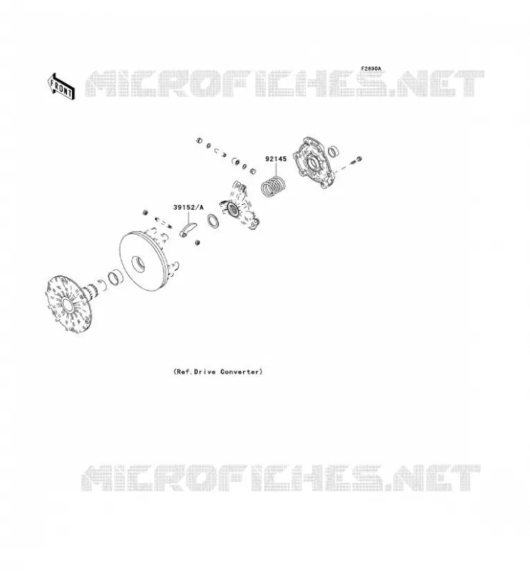 PIECE EN OPTION(CONVERTISSEUR) Kawasaki QUAD 400 1999 KVF400 4X4  KVF400-C1