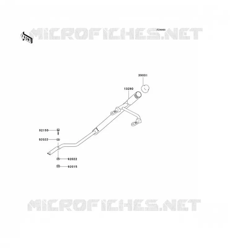 PIECE EN OPTION(ETUIE A PELLE) Kawasaki QUAD 400 1999 KVF400 4X4  KVF400-C1