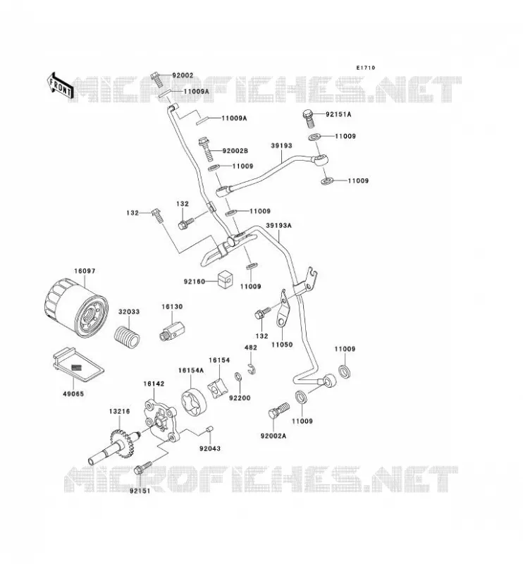 POMPE A HUILE Kawasaki QUAD 400 1999 KVF400 4X4  KVF400-C1