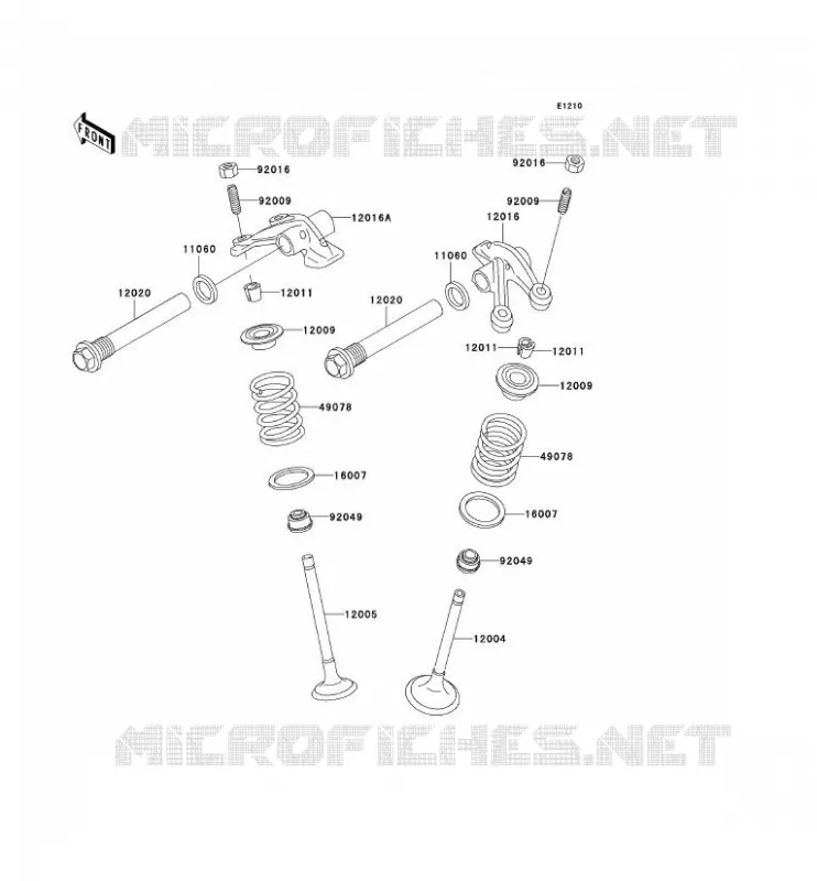 SOUPAPE Kawasaki QUAD 400 1999 KVF400 4X4  KVF400-C1
