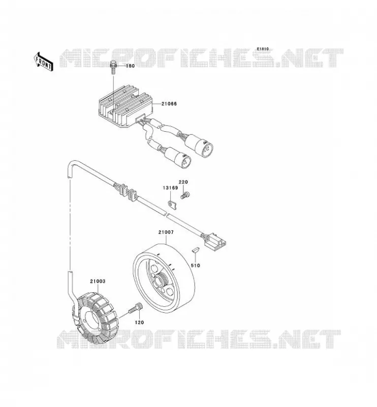 G&Eacute;N&Eacute;RATEUR Kawasaki QUAD 400 2000 KVF400 4X4  KVF400-C2