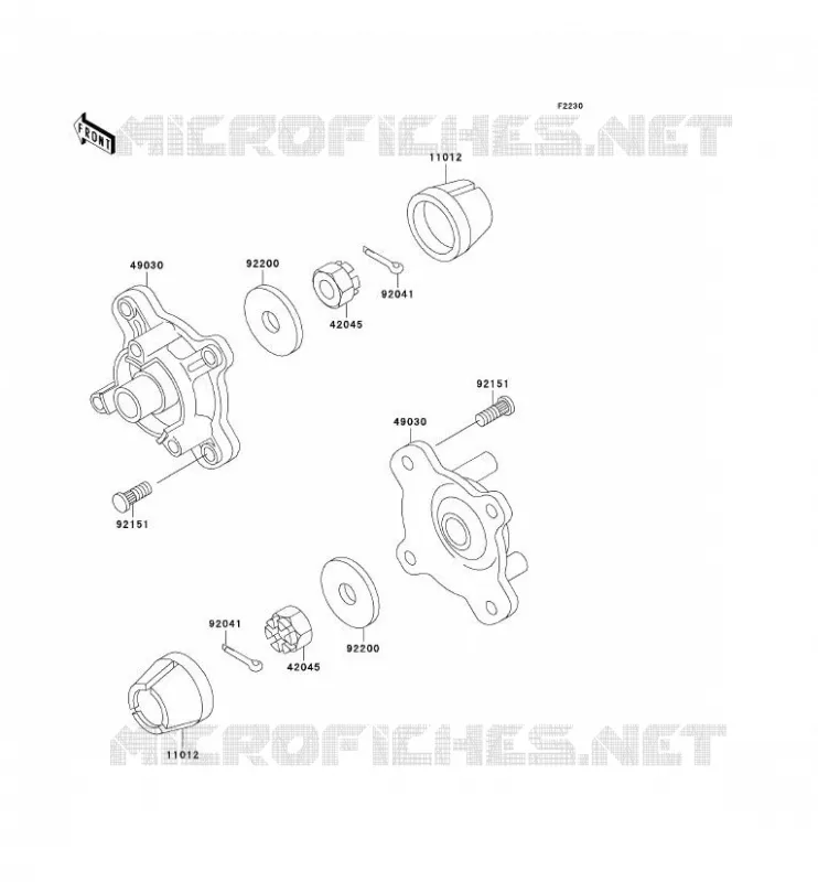MOYEU AVANT Kawasaki QUAD 400 2000 KVF400 4X4  KVF400-C2