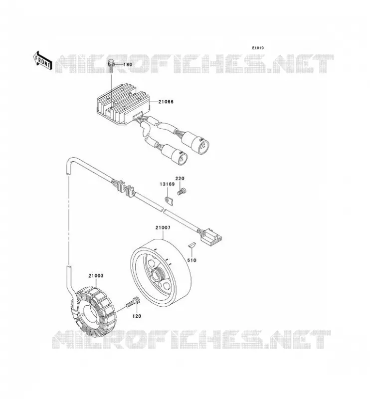 G&Eacute;N&Eacute;RATEUR Kawasaki QUAD 400 2000 KVF400 4X4  KVF400-C2