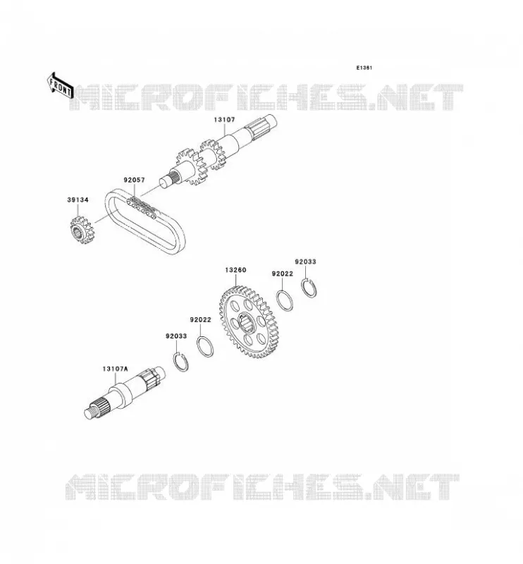 TRANSMISSION Kawasaki QUAD 400 2000 KVF400 4X4  KVF400-C2
