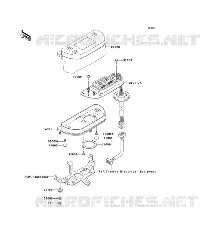 COMPTEURS Kawasaki QUAD 400 2001 KVF400 4X4  KVF400-C3