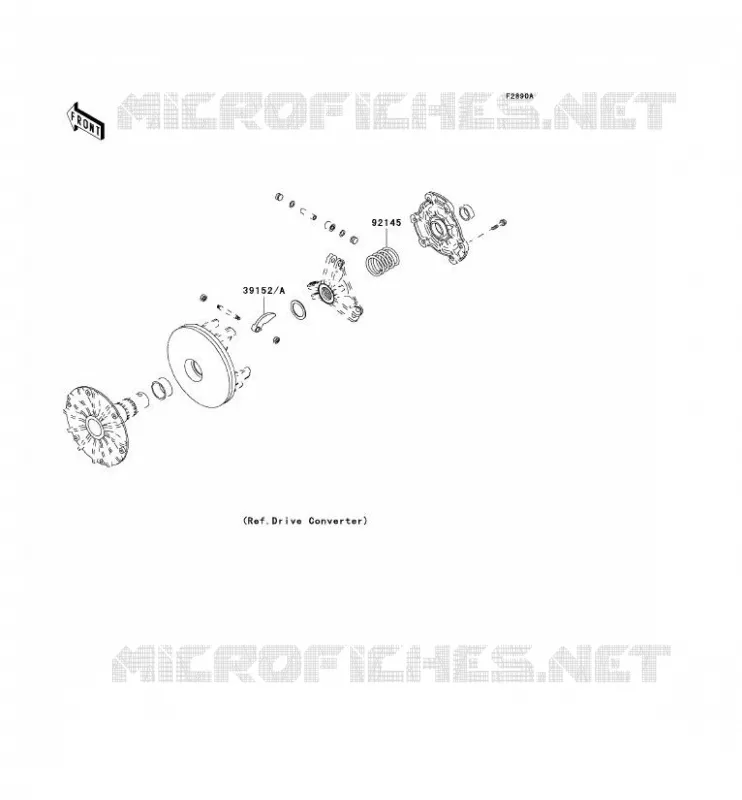 PIECE EN OPTION(CONVERTISSEUR) Kawasaki QUAD 400 2001 KVF400 4X4  KVF400-C3
