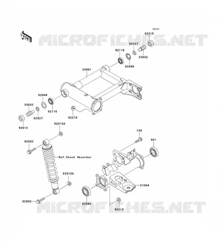 BRAS OSCILLANT Kawasaki QUAD 400 2001 KVF400 4X4  KVF400-C3