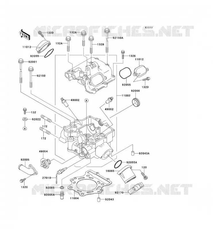 CULASSE Kawasaki QUAD 400 2002 KVF400 4X4  KVF400-C4
