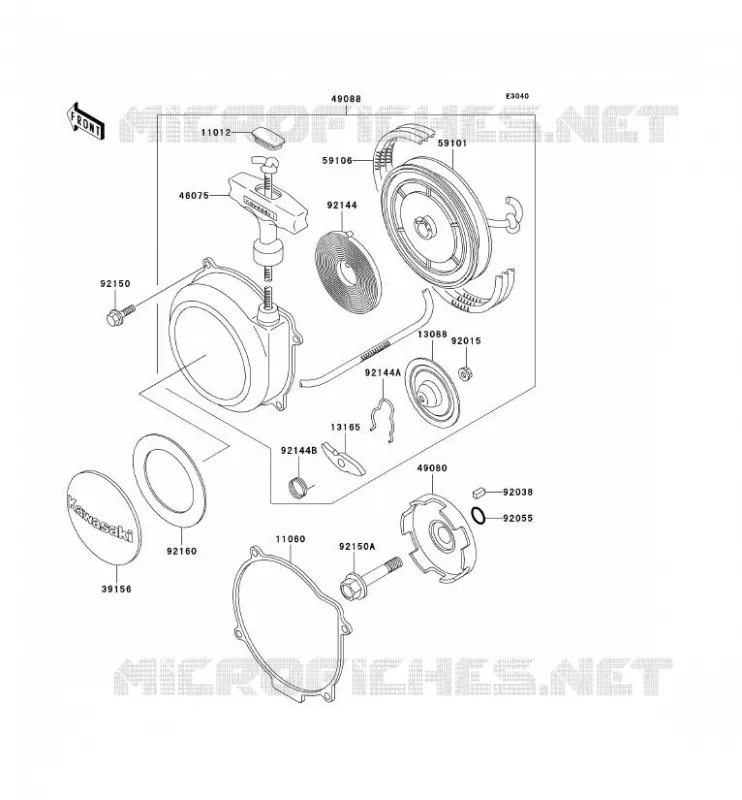 LANCEUR Kawasaki QUAD 400 2002 KVF400 4X4  KVF400-C4