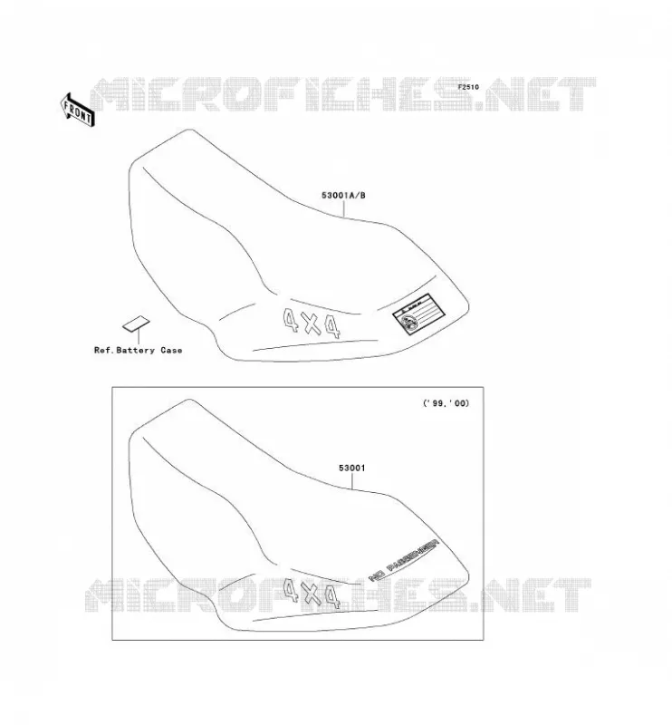 SELLE Kawasaki QUAD 400 2002 KVF400 4X4  KVF400-C4