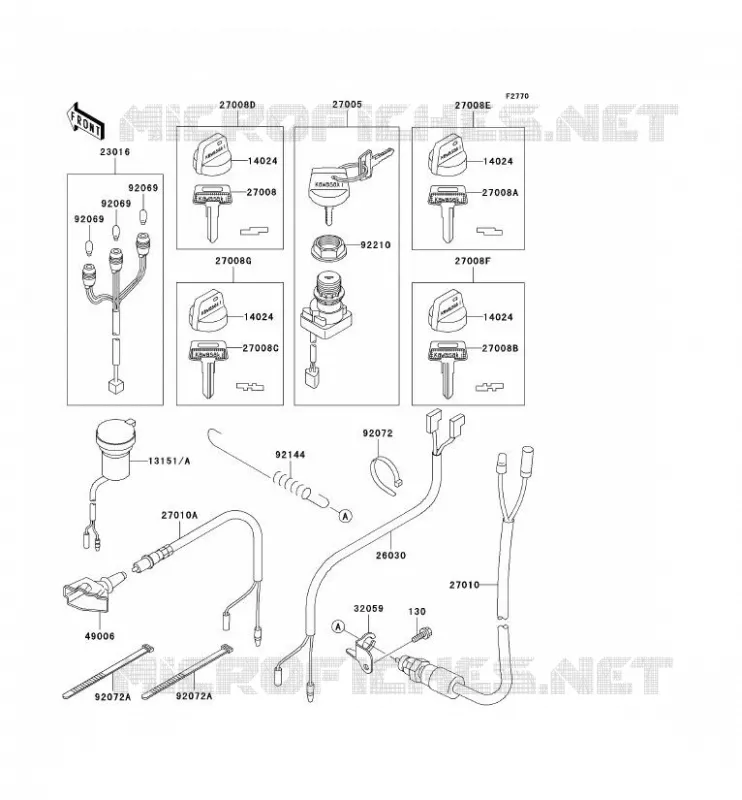CONTACTEUR Kawasaki QUAD 400 2000 KVF400  KVF400-D2