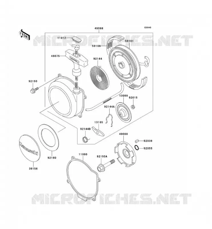LANCEUR Kawasaki QUAD 400 2000 KVF400  KVF400-D2