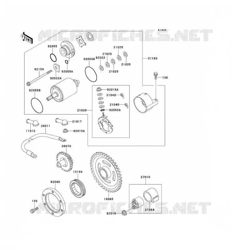 D&Eacute;MARREUR Kawasaki QUAD 400 2000 KVF400  KVF400-D2