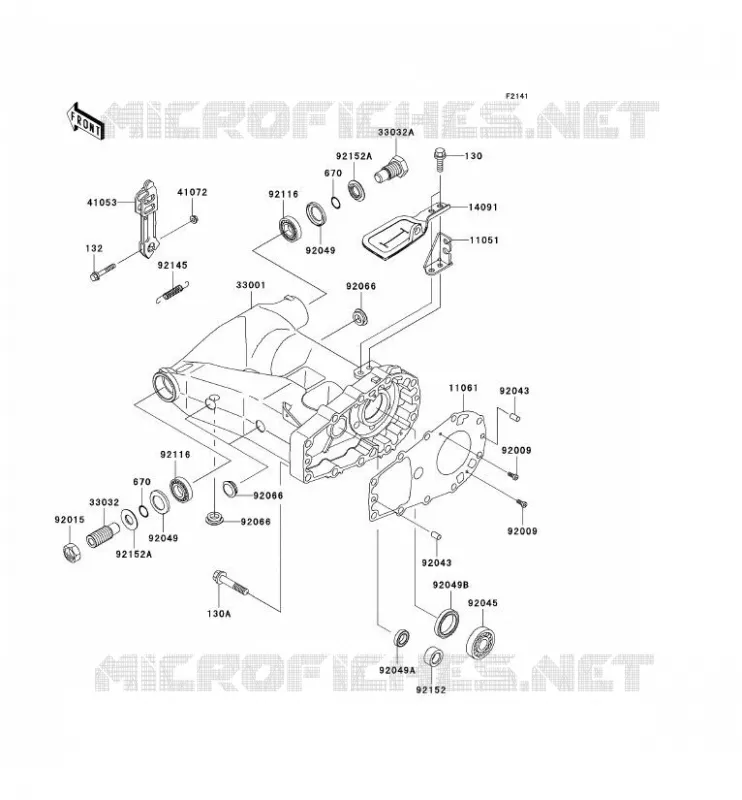 BRAS OSCILLANT Kawasaki QUAD 650 2003 KVF650 4X4  KVF650-A2