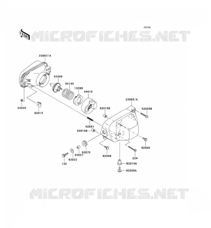 OPTIQUE(S) Kawasaki QUAD 650 2003 KVF650 4X4  KVF650-A2