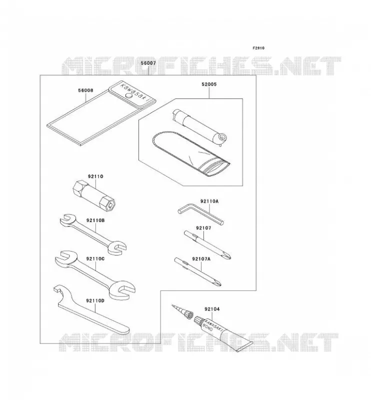 OUTIL UTILISATEUR Kawasaki QUAD 650 2003 KVF650 4X4  KVF650-A2