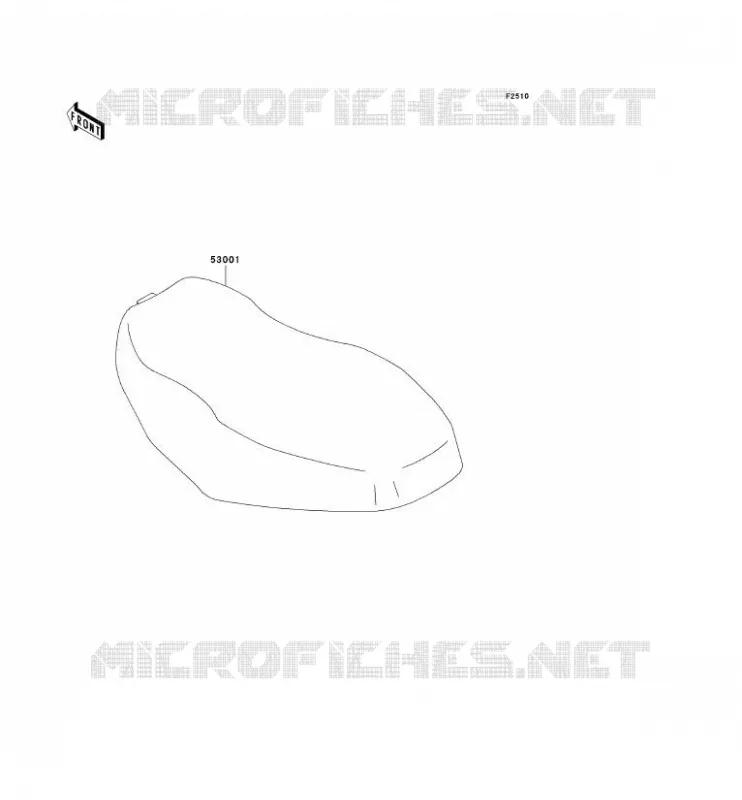 SELLE Kawasaki QUAD 650 2002 KVF650  KVF650-B1