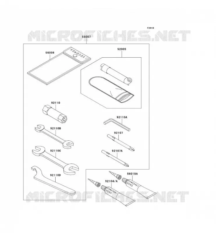 OUTIL UTILISATEUR Kawasaki QUAD 650 2005 KVF650 4X4  KVF650-D1